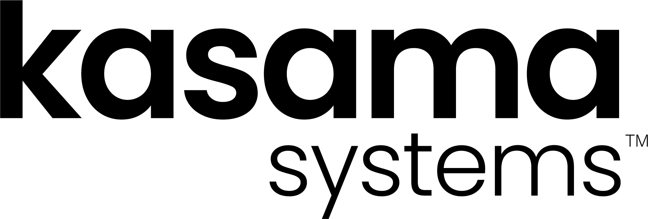kasama systems black wordmark on white